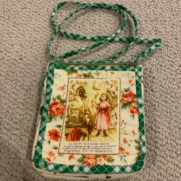 Handmade French inspire little red riding hood bag - Picture 2 of 8
